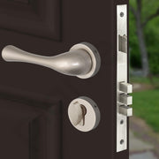 Plantex Brass Premium Door Lock/Mortise Lock for Door with 3 Years of Warranty - Robust Door Lock for Home with Brass Lock Body & Cylinder (7054 – Satin White)