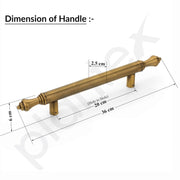Plantex Heavy Duty Main Door Handle/14 Inch Door Handle for Main Door/Pull-Push Handle - Pack of 1 (Brass Antique) - 3 Years Warranty