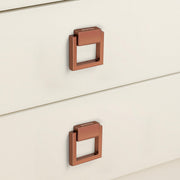 Plantex Drawer Kadi/2 Inch Chest Handle for Drawer/Square Cabinet Kadi/Pull-Push Small Kadi for Home/Office Drawer - Pack of 2 (SH-358, Rose Gold)