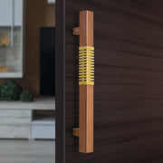 Plantex Door Handle/Stainless Steel Handle for Main Door/12 Inch Pull-Push Handle for Home/Office/Hotel - Pack of 1 (PVD Rose Gold and Gold) - 3 Years Warranty