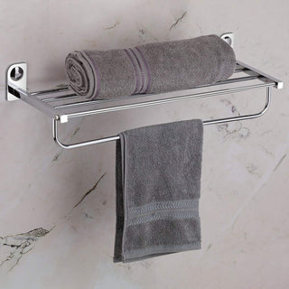 Plantex Dream Stainless Steel Towel Rack for Bathroom/Towel Stand/Towel Hanger/Bathroom Accessories - (24 Inch-Chrome) - Pack of 1