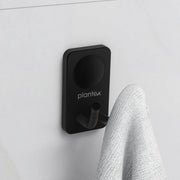 Plantex Robe Hook/Hanging Hooks for Bathroom/Wall Hooks for Hanging Clothes/Hooks for Wall/Bathroom Accessories - Pack of 1 (Black, 574)