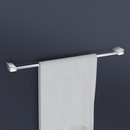 Plantex Smero Pure Brass Towel Hanger for Bathroom/Single Towel Rod/Towel Bar/Bathroom Accessories - Arrete (24 Inch-Chrome)