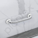 Plantex 14 Inch Grab Bar for Toilet/Bathroom Handle for Senior Citizen/Heavy-Duty Stainless Steel Support Bar/Bathroom Accessories (Chrome)