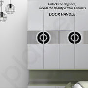 Plantex Door Handle/8 Inch Main Door Handle/Door Handle for Home/Pull-Push Door Handle/Door Accessories - Pack of 1 (Black)