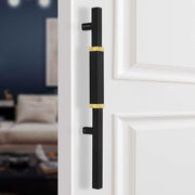 Plantex 20.5 Inch Main Door Handle/Aluminium Door Handle/Pull-Push Door Handle/Door Accessories (Pack of 1, Gold, Black)