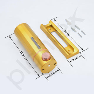 Plantex Soap Dispenser for Bathroom/ABS Shampoo Dispenser/Handwash Dispenser/Soap Dispenser for Washbasin/Bathroom Accessories - Pack of 1 (Gold)