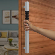 Plantex Door Handle/Stainless Steel Handle for Main Door/18 Inch Pull-Push Handle for Home/Office/Hotel - Pack of 1 (Satin and Black) - 3 Years Warranty