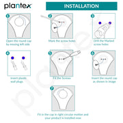 Plantex Royal Stainless Steel Robe Hook Cloth-Towel Hanger (Silver, Chrome)