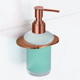 Plantex Smero Pure Brass Made Liquid Dispenser Handwash Holder for Wash Basin/Liquid Soap/Shampoo Dispenser/- Smart (PVD Rose Gold)