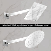 Plantex 18-Inch Shower Arm for Overhead Shower/Stainless Steel Shower Pipe/Wall Mount Bathroom Fitting with Â½-Inch Thread - Pack of 1 (Chrome)