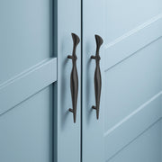 Plantex Cabinet Handle/Kitchen Cabinet Door Handle/Wardrobe/96 mm Cupboard Handle/Door Pull-Push Handle for Home/Office - Pack of 2 (Black)