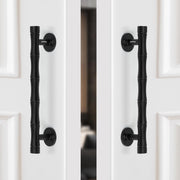 Plantex 8 Inch Heavy-Duty Door Handle for Main Door/Stainless Steel Pull Push Main Door Handle/3 Years Warranty Pack of 2 (S-140, Black)