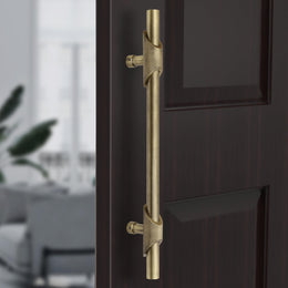 Plantex Heavy Duty Main Door Handle/18 Inch Door Handle for Main Door/Pull-Push Door Handle for Glass & Wooden Door/3 Years Warranty Pack of 1 (S-120-Brass Antique)