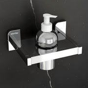 Plantex 304 Grade Stainless Steel Liquid Soap Dispenser for Bathroom/Shampoo Dispenser/Handwash Dispense/Bathroom Accessories - (Rolex, Chrome)