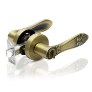 Plantex Heavy-Duty Door Bathroom Door Lock/Mortise Keyless Handle Set for Home/Bathroom/Balcony/Store Room - (DTM-628, Brass Antique)