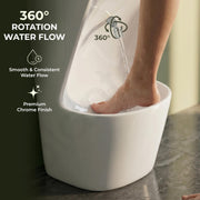 Plantex Wudu Basin/Ceramic Ablution with Leg Wash/Premium One Piece Basin/Free Standing Pedestal Basin for Bathroom (34x24x18 inch - White)