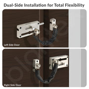 Plantex Door Chain with Baby Latch/Door Chain Lock for Main Door/Latch Lock for Door/Heavy Duty Door Safety Guard Lock for Home, Hotel & Office Security â€“ Pack of 1 (DTK-294-Satin)