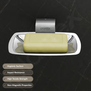 Plantex Soap Holder for Bathroom/304 Grade Stainless Steel Soap Dish/Soap Case/Soap Stand/Bathroom Accessories - Pack of 1 (Tesla, 2701, Chrome)