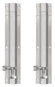 Plantex Stainless Steel Tower Bolt/Tower Bolt for Home,Offices Doors and Windows/Tower Bolt for Main Door/Door Latch/Kundi/Chitakini/Door Latch for Windows - Pack of 2 (Chrome, 8 inch)