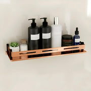 Plantex Multipurose Shelf for Bathroom/Stainless Steel Shelf/Bathroom Accessories - (15 x 5 Inch, PVD Rose Gold)