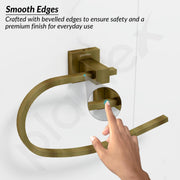 Plantex 304 Grade Stainless Steel Napkin Holder for Wash Basin/Hand Towel Holder for Kitchen/Napkin Hanger/Bathroom Accessories - Splash (Antique)