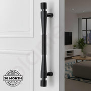 Plantex Main Door Handle/Stainless Steel Door Handle/12 Inch Pull-Push Handle for Home/Office - Pack of 1 (APS-147, Black)