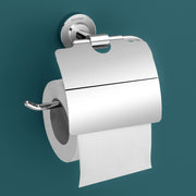Plantex 304 Grade Stainless Steel Washroom Set of 2 - Toilet Paper Holder/Stand/Liquid Soap Dispenser - Daizy (Chrome)