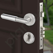 Plantex Main Door Lock/Stainless Steel Mortise Door Lock for Bedroom/Home/Office/Hotel/Mortise Locks with 3 Keys - (Satin)