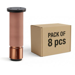 Plantex 6 Inch Sofa Leg for Bed Furniture/Aluminium Sofa Leg for Table/Support Legs/Furniture Leg - Pair of 4 (8 Piece) (DTS-77,Rose Gold)