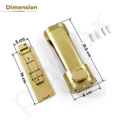 Plantex Liquid Soap Dispenser for Bathroom/ABS Plastic Refillable Soap Handwash Dispenser for Shampoo & Body Lotion - Ideal for Hotels/Hospitals/Restaurants/Offices - (Gold)