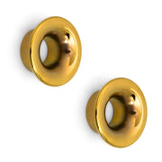 Plantex Knobs for Drawers/Drawer Knobs/Round Knobs for Cabinets/Pull-Push Knob for Kitchen/Bedroom Drawer - Pack of 2 (Gold)