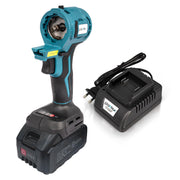 Plantex 21V Brushless - Mainframe Multi-Power Tool with Battery and Charger/7in1 Function/Variable Speed up to 24000 RPM Multi-Head Power Tool - (Tools Not Include) (Blue & Black)