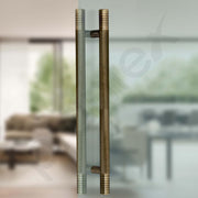 Plantex Heavy Duty Door Handle/Door & Home Decor/24 inch Main Door Handle/Door Pull-Push Handle - Pack of 1 (Brass Antique) - 3 Years Warranty