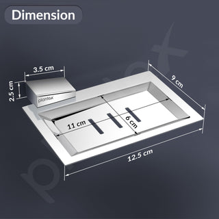 Plantex Smero Pure Brass Soap Holder for Bathroom and Kitchen/Soap Stand/Soap Dish/Soap Case/Bathroom Accessories - Arrete (Chrome)