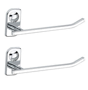 Plantex Stainless Steel Hand towel Hanger/Towel Ring for Wash Basin/Towel Hanger/Holder/Bathroom Accessories (Chrome - Pack of 2) Dream