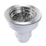 Plantex Coupling for Kitchen Sink/Stainless Steel Waste Coupling/Round Shape Coupling - Pack of 1 (Deluxe, Chrome Finish)