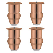 plantex Heavy Duty Stainless Steel 4 inch Sofa Leg/Bed Furniture Leg Pair for Home/Furniture Sofa Legs for Table/Sofa Support Legs/Sofa Furniture Leg (Rose Gold Finish) Set of 4 Pcs