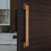 Plantex Door Handle/Main Door Handle/15 Inch Pull-Push Handle for Home/Office/Hotel - Pack of 1 (SH-372, Choco & Satin Black) - 3 Years Warranty