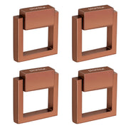 Plantex Drawer Kadi/2 Inch Chest Handle for Drawer/Square Cabinet Kadi/Pull-Push Small Kadi for Home/Office Drawer - Pack of 4 (SH-358, Rose Gold)