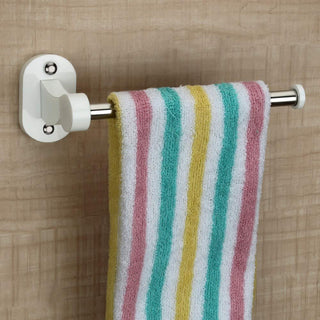Plantex Acrylic Towel Ring/Napkin Ring/Towel Holder/Bathroom Accessories for Home(Rod-White)
