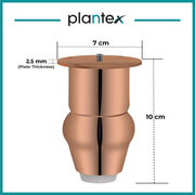 plantex Heavy Duty Stainless Steel 4 inch Sofa Leg/Bed Furniture Leg Pair for Home/Furniture Sofa Legs for Table/Sofa Support Legs/Sofa Furniture Leg (Rose Gold Finish) Set of 4 Pcs