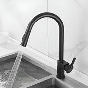 Plantex Brass Kitchen Sink Faucet/Kitchen Mixer Tap with Water Saving Nozzle and 360Ãƒâ€šÃ‚Â° Swivel Spout/Hot and Cold Kitchen Faucet/Dual Spray Modes-(Black)