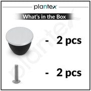 Plantex Heavy Duty Knob for Drawer/Cabinet/Pull and Push for Drawer Home/Office Pack of 2 (Black Nickel Matt)