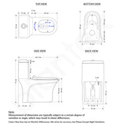 Plantex Siphonic Flush System Ceramic Commode/S Trap Western Toilet with Siphonic Vacuum Flush/One Piece Western Commode With Soft Close Toilet Seat  (White - Ukrain)