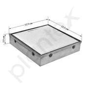 Plantex 304 Grade Stainless Steel Tile Insert Floor Drain Cover/Bathroom Drain Cover/Shower Drain -(5 x 5 inches) - Matt