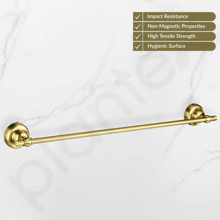 Plantex 304 Grade Stainless Steel 24 inch Towel Hanger for Bathroom/Towel Rod/Holder/Bar/Bathroom Accessories - Skyllo (Antique)