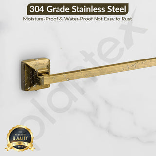 Plantex 304 Grade Stainless Steel 24 inch Towel Hanger for Bathroom/Single Towel Rod/Towel Holder/Bathroom Accessories - Squaro (Antique)