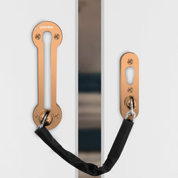 Plantex Door Chain Lock for Main Door/Door Safety Chain/Door Chain Latch/Door Lock for Kids Safety/Chain Lock for Door with Rubber Grip - Pack of 1 (Rose Gold)