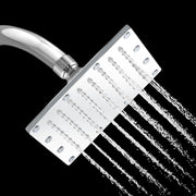 Plantex Stainless Steel Overhead Shower 6 x 6 inch with Water-Saving Technology/High pressure Rain Shower Head without Arm/Bathroom Shower -(Sandwich-Chrome)